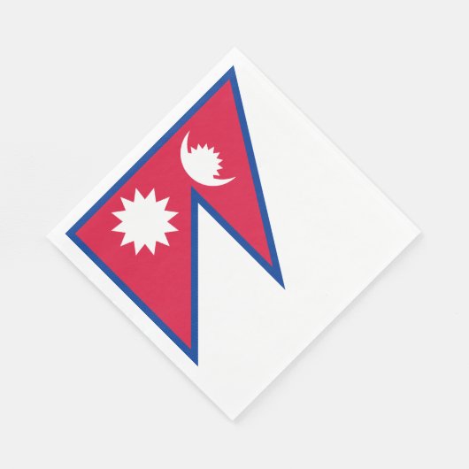 Nepal-Flagge Serviette (Ecke)