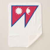 Nepal-Flagge Sherpadecke (Vorderseite)