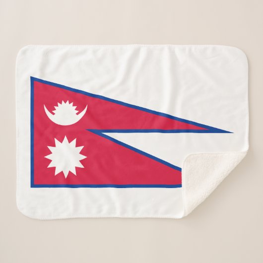 Nepal-Flagge Sherpadecke (Vorderseite (Horizontal))
