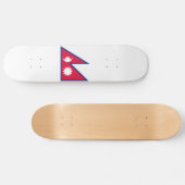 Nepal-Flagge Skateboard (Horizontal)
