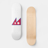 Nepal-Flagge Skateboard (Vorderseite)