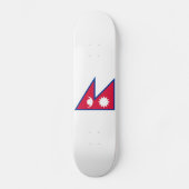 Nepal-Flagge Skateboard (Vorderseite)