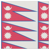 Nepal-Flagge Stoff (Nahaufnahme)