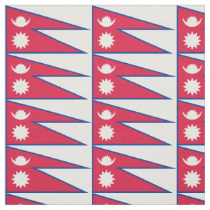 Nepal-Flagge Stoff