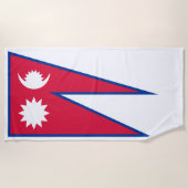 Nepal-Flagge Strandtuch (Vorderseite)