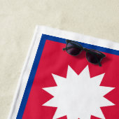 Nepal-Flagge Strandtuch (Beispiel)