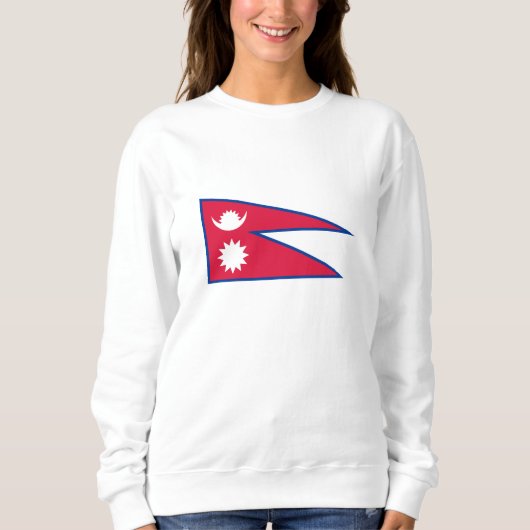 Nepal-Flagge Sweatshirt (Vorderseite)