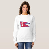 Nepal-Flagge Sweatshirt (Vorne ganz)