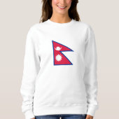 Nepal-Flagge Sweatshirt (Vorderseite)