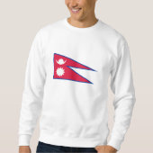 Nepal-Flagge Sweatshirt (Vorderseite)