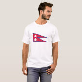 Nepal-Flagge T-Shirt (Vorne ganz)