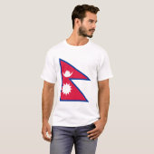 Nepal-Flagge T-Shirt (Vorne ganz)