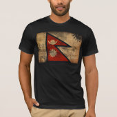 Nepal-Flagge T-Shirt (Vorderseite)