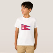 Nepal-Flagge T-Shirt (Vorne ganz)