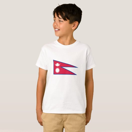 Nepal-Flagge T-Shirt (Vorne ganz)
