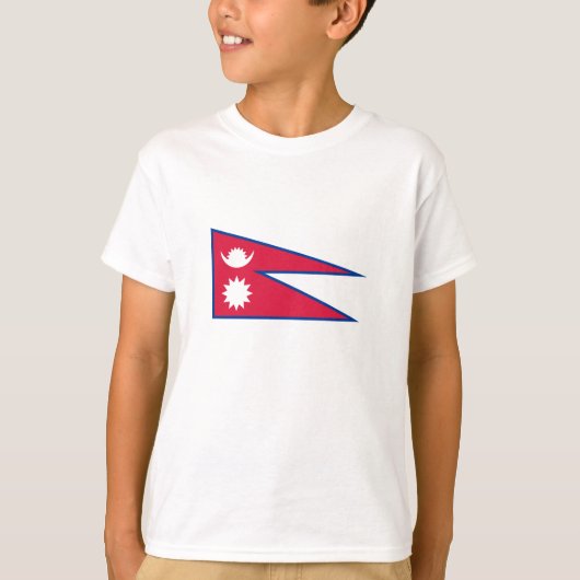 Nepal-Flagge T-Shirt (Vorderseite)