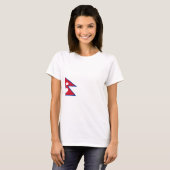 Nepal-Flagge T-Shirt (Vorne ganz)