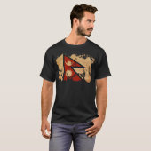 Nepal-Flagge T-Shirt (Vorne ganz)