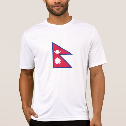 Nepal-Flagge T-Shirt (Vorderseite)