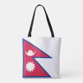 Nepal-Flagge Tasche (Rückseite)