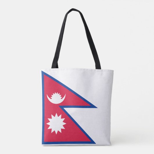 Nepal-Flagge Tasche (Rückseite)