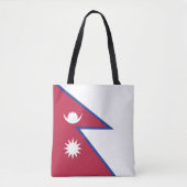 Nepal Flagge Tasche (Vorderseite)