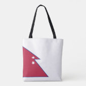 Nepal Flagge Tasche (Rückseite)