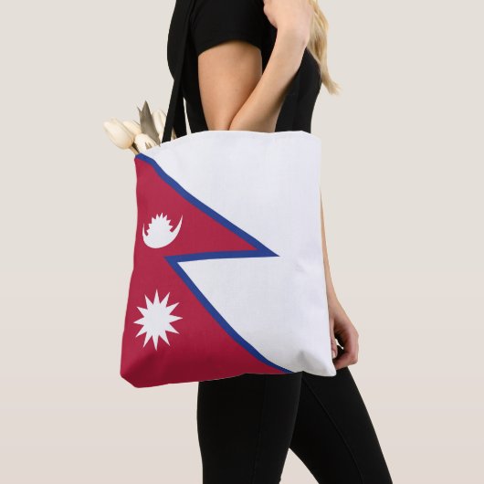 Nepal Flagge Tasche (Von Nahem)