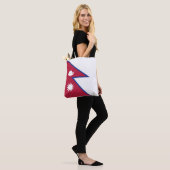 Nepal Flagge Tasche (Am Model)