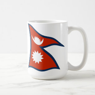 Nepal Flagge Tasse