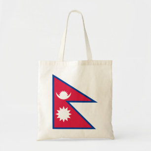 Nepal-Flagge Tragetasche