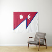 Nepal-Flagge Wandteppich (Beispiel (Horizontal))