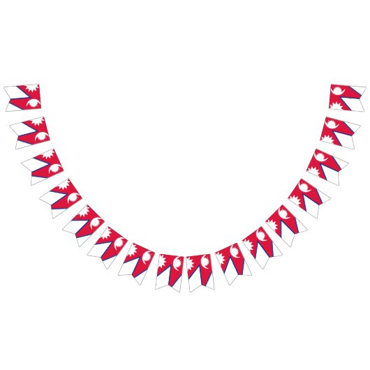 Nepal-Flagge Wimpelkette (Alle)