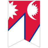 Nepal-Flagge Wimpelkette (Zweite Fahne)