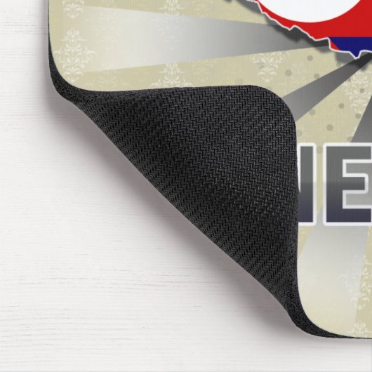 Nepal-Flaggen-Karte 2,0 Mousepad (Ecke)