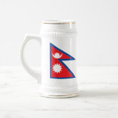 Nepal-Flaggen-Tasse Bierglas (Links)