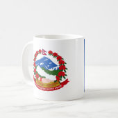 Nepal-Flaggen-Tasse Kaffeetasse (Vorderseite Links)