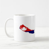 Nepal-Flaggenkarte Kaffeetasse (Links)