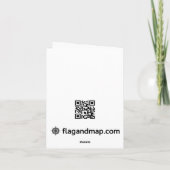 Nepal-Flaggennotecard Karte (Rückseite)