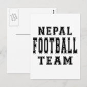 Nepal Football Team Postkarte (Vorne/Hinten)
