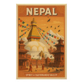 Nepal - Geist im Tal von Kathmandu Poster (Vorderseite)
