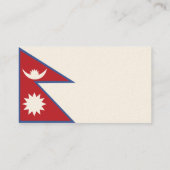 Nepal - Geschäft Visitenkarte (Rückseite)