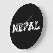 Nepal Große Wanduhr (Winkel)