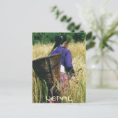 Nepal-Grußkarte Postkarte (Stehend Vorderseite)