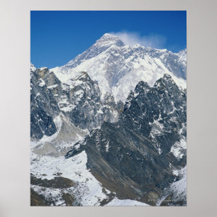 Nepal, Himalaja, Ansicht von Mt Everest von Gokyo Poster