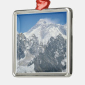 Nepal, Himalaya, Blick auf den Mt Everest aus Goky Silbernes Ornament (Links)