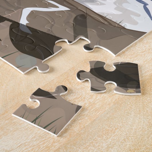 Nepal Himalayan Gebet Fahnen Reiseplakat Puzzle (Seite)