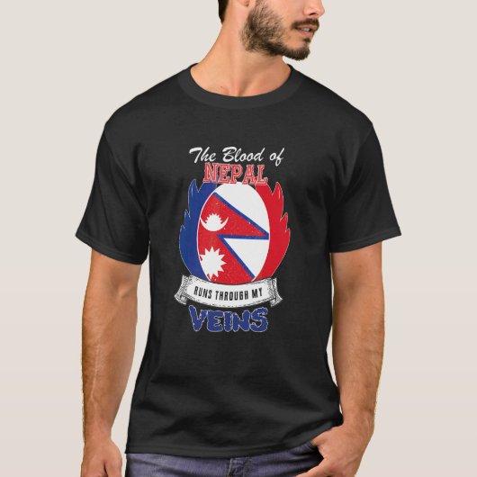 Nepal in meinen Adern T-Shirt (Vorderseite)
