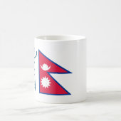 Nepal (in Sanskrit geschrieben) Kaffeepause Tasse (Mittel)