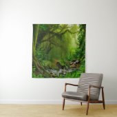 Nepal jungle with riverjungle,forest,ground,river, wandteppich (Beispiel)